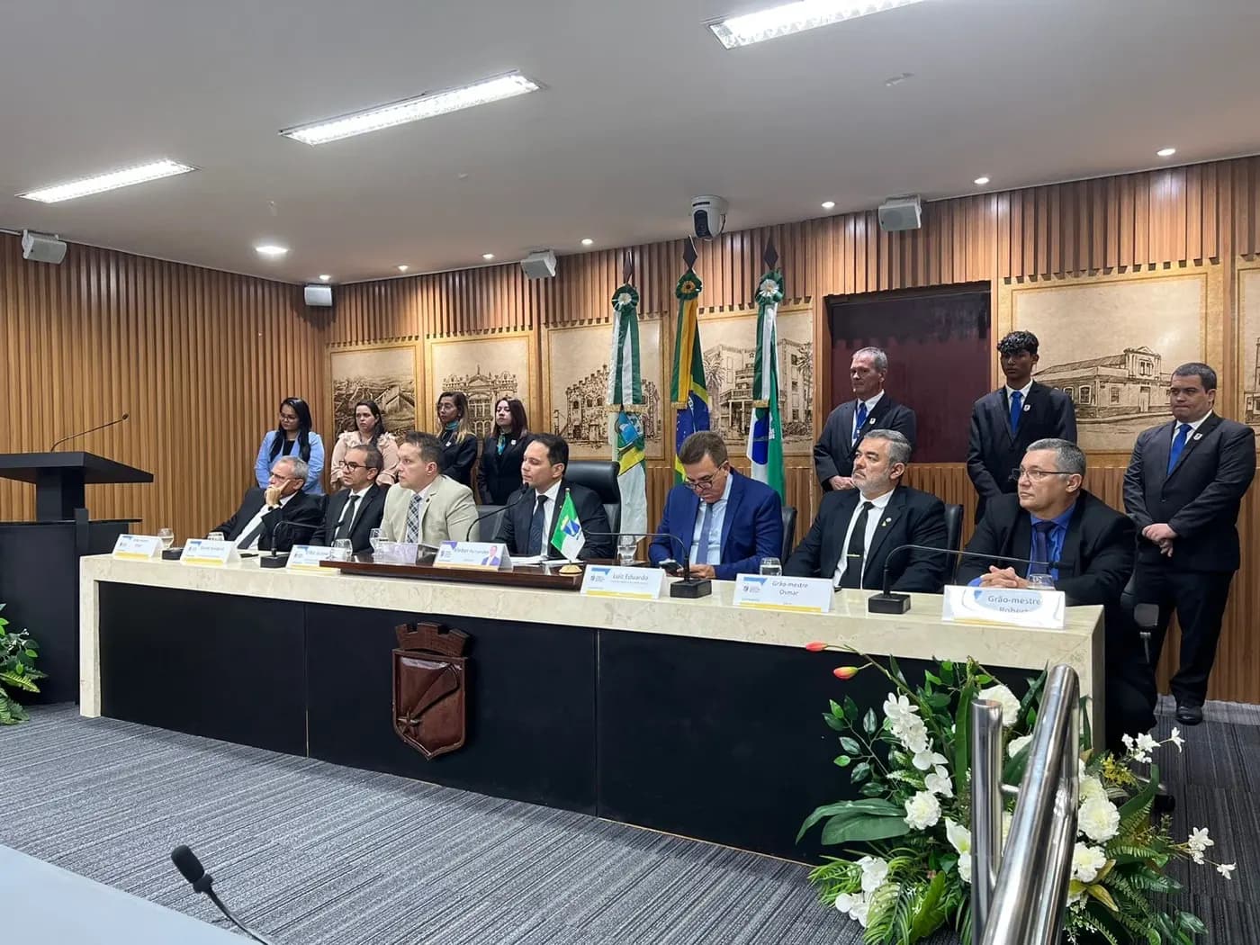 Registro fotográfico: SESSÃO SOLENE EM HOMENAGEM AO DIA DO MAÇOM 2023 – CÂMARA MUNICIPAL DE NATAL/RN.