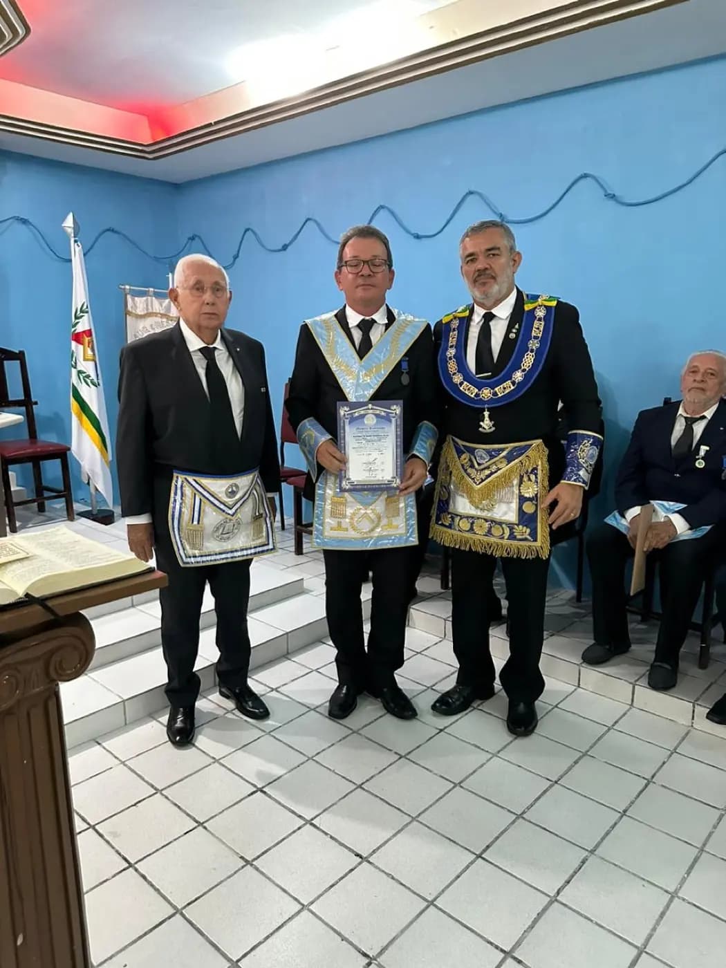 Registro fotográfico: SESSÃO MAGNA PÚBLICA ALUSIVA AO 59º ANO DE FUNDAÇÃO DA ARLS TRAMPOLIM DA VITÓRIA, Nº 1.606, ORIENTE DE NATAL/RN