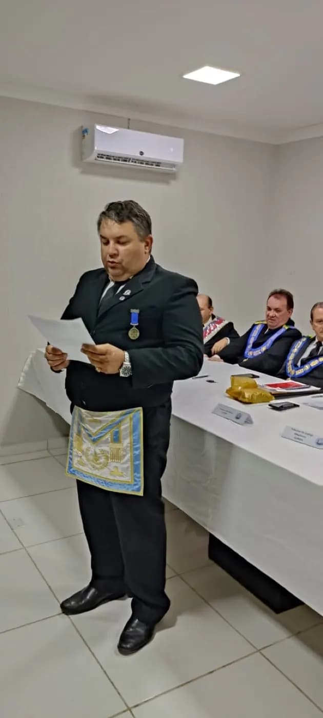 Registro fotográfico: CERIMÔNIA DE POSSE DOS MEMBROS DOS TRIBUNAIS MAÇÔNICOS E DO PROCURADOR-GERAL ESTADUAL MAÇÔNICO DO GOB/RN