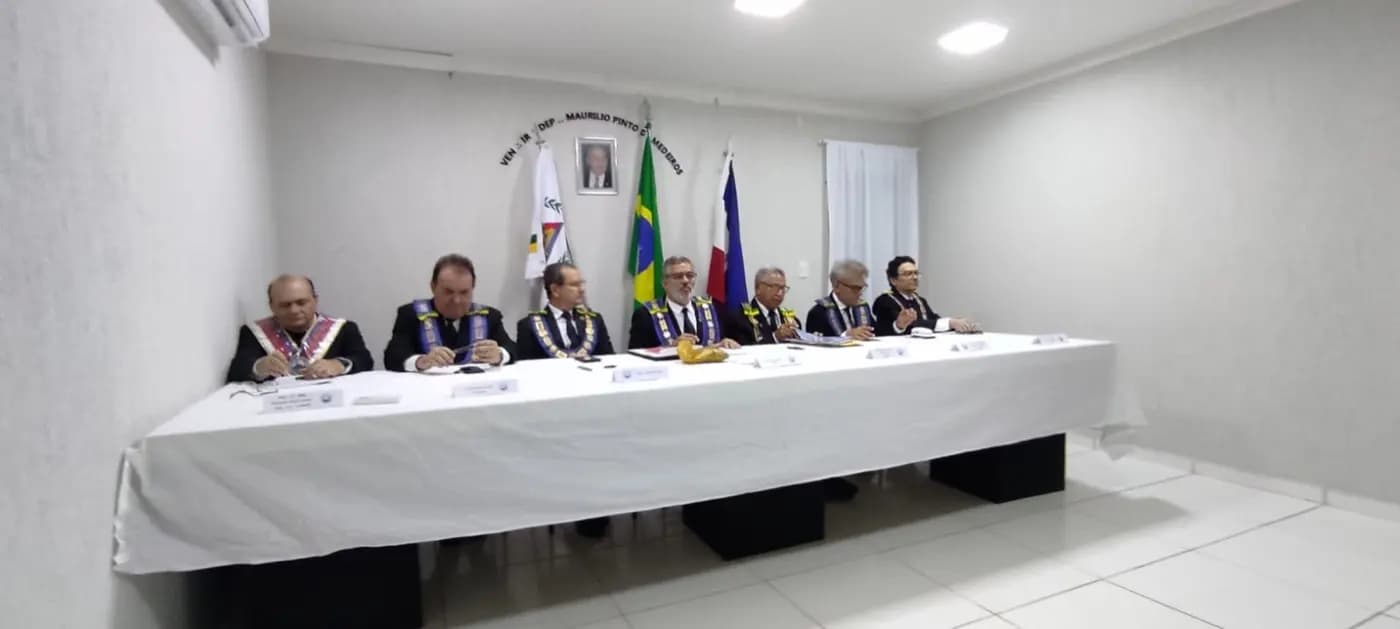 Registro fotográfico: CERIMÔNIA DE POSSE DOS MEMBROS DOS TRIBUNAIS MAÇÔNICOS E DO PROCURADOR-GERAL ESTADUAL MAÇÔNICO DO GOB/RN