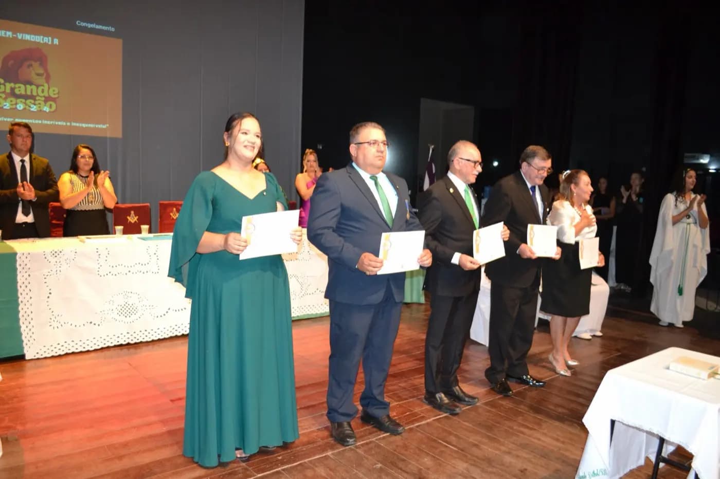 Registro fotográfico: REPRESENTAÇÃO DO GOB/RN NA SOLENIDADE DE ABERTURA DA XV GRANDE SESSÃO – GRANDE CONSELHO GUARDIÃO DO RIO GRANDE DO NORTE.