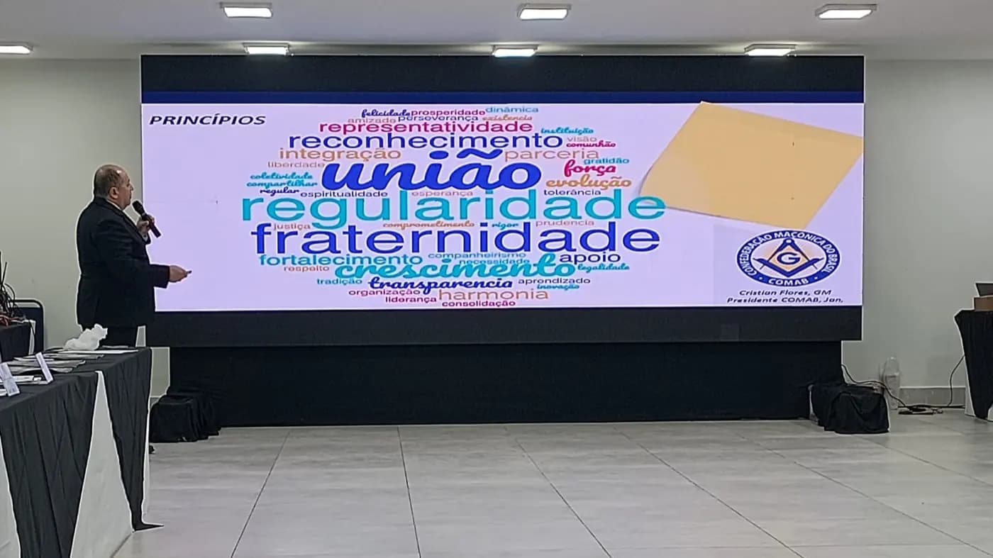Registro fotográfico: PARTICIPAÇÃO DO GRÃO-MESTRE DO GOB/RN E CONVIDADOS NA 122ª ASSEMBLEIA GERAL ORDINÁRIA DA COMAB, REALIZADA EM NATAL/RN.