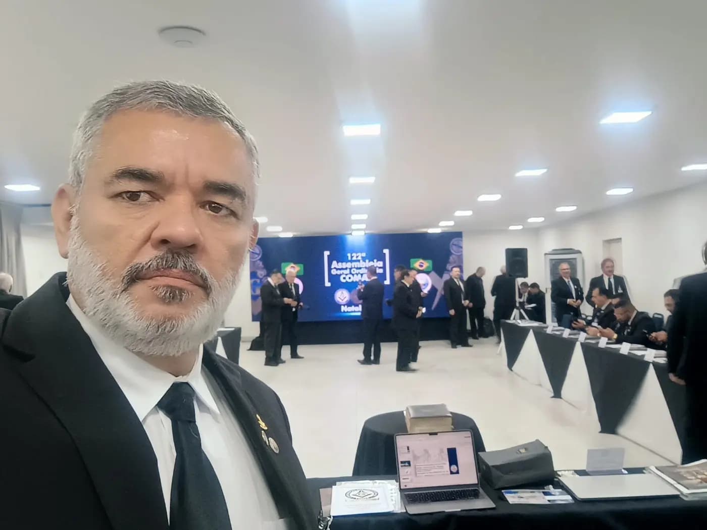 Registro fotográfico: PARTICIPAÇÃO DO GRÃO-MESTRE DO GOB/RN E CONVIDADOS NA 122ª ASSEMBLEIA GERAL ORDINÁRIA DA COMAB, REALIZADA EM NATAL/RN.