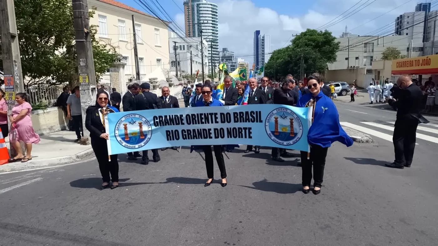 Registro fotográfico: PARTICIPAÇÃO DA FAMÍLIA GOB/RN NO DESFILE DA INDEPENDÊNCIA DO BRASIL 2024.