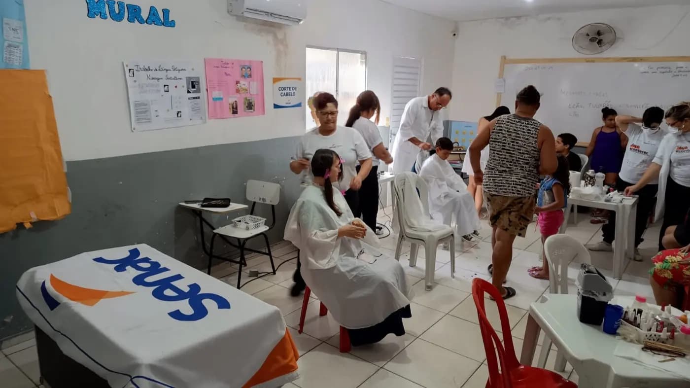 Registro fotográfico: AÇÃO FILANTRÓPICA ESTADUAL COORDENADA PELO GOB/RN, REALIZADA NO DIA 26/04/2025 – CAMPANHA SAÚDE FÍSICA E MENTAL, AUTOCUIDADOS E BEM-ESTAR.