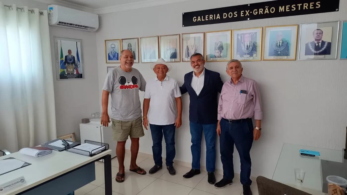 Registro fotográfico: REUNIÃO COM OS DEPUTADOS FEDERAIS MAÇÔNICOS DO GOB-RN.