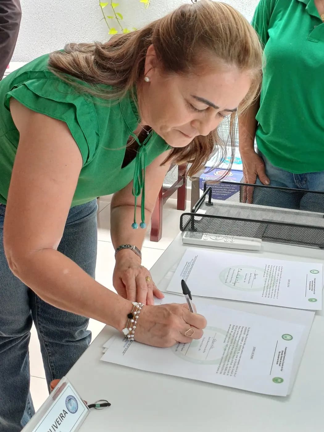 Registro fotográfico: POSSE DA PRESIDENTE DO CONSELHO FISCAL DA FRATERNIDADE FEMININA ESTADUAL CRUZEIRO DO SUL – FRAFEM/GOB-RN.