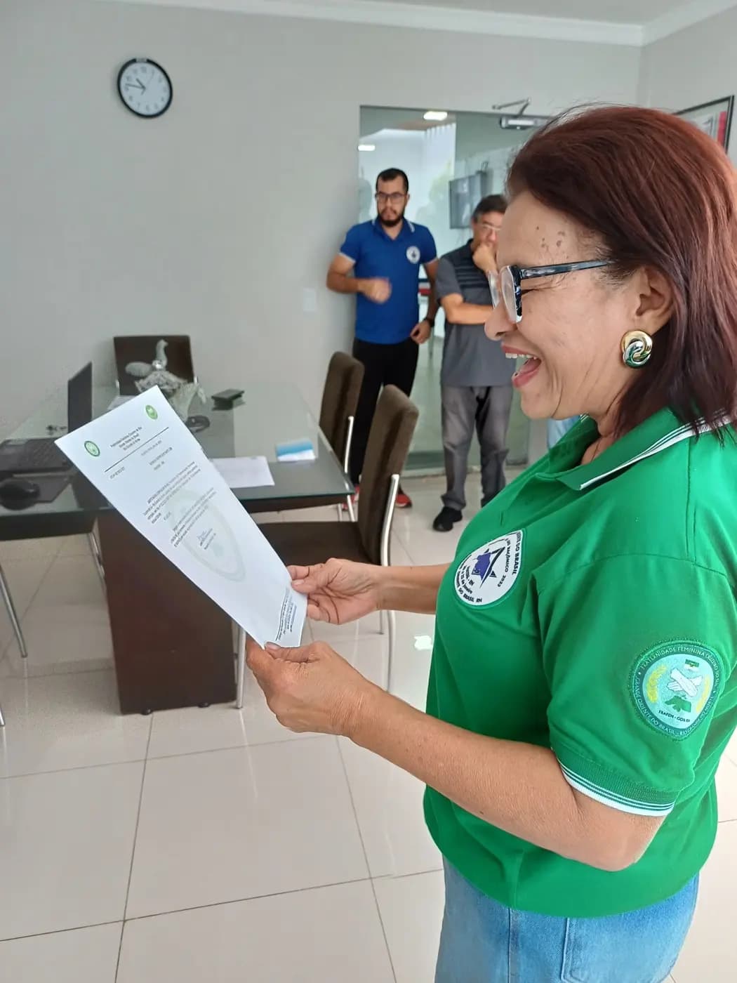 Registro fotográfico: POSSE DA PRESIDENTE DO CONSELHO FISCAL DA FRATERNIDADE FEMININA ESTADUAL CRUZEIRO DO SUL – FRAFEM/GOB-RN.