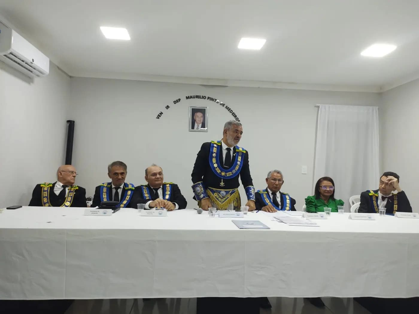 Registro fotográfico: ATO ADMINISTRATIVO DE POSSE DA DIRETORA EXECUTIVA DA APJ/GOB-RN, DE SECRETÁRIOS DO GOB-RN E DE JUÍZES DOS TRIBUNAIS MAÇÔNICOS DO GOB-RN.