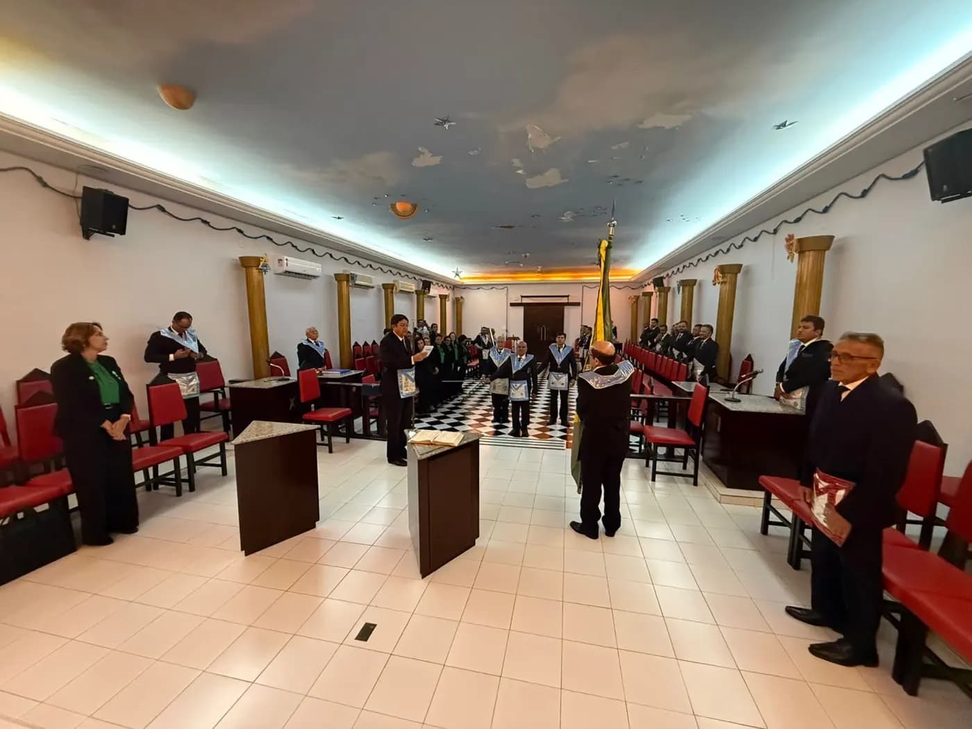 Registro fotográfico: SESSÃO MAGNA PÚBLICA EM CONJUNTO, EM HOMENAGEM À PROCLAMAÇÃO DA INDEPENDÊNCIA DO BRASIL, REALIZADA PELAS LOJAS MAÇÔNICAS JOÃO CECÍLIO DA COSTA N° 2.116, ORIENTE DE NATAL-RN, E SENADOR JOÃO CÂMARA Nº 3268, ORIENTE DE JOÃO CÂMARA-RN.