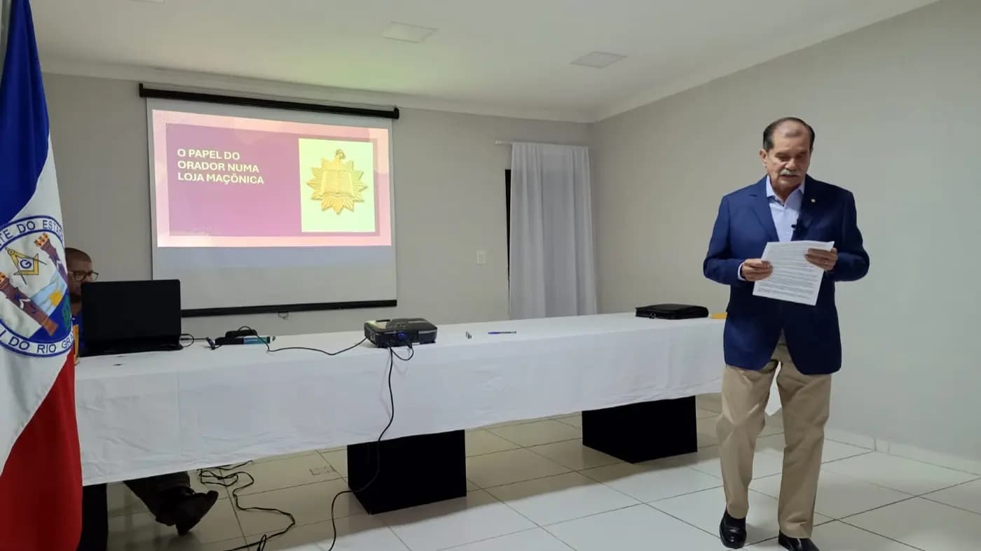 Registro fotográfico: CURSO PARA ORADORES E MESTRES DE HARMONIA.