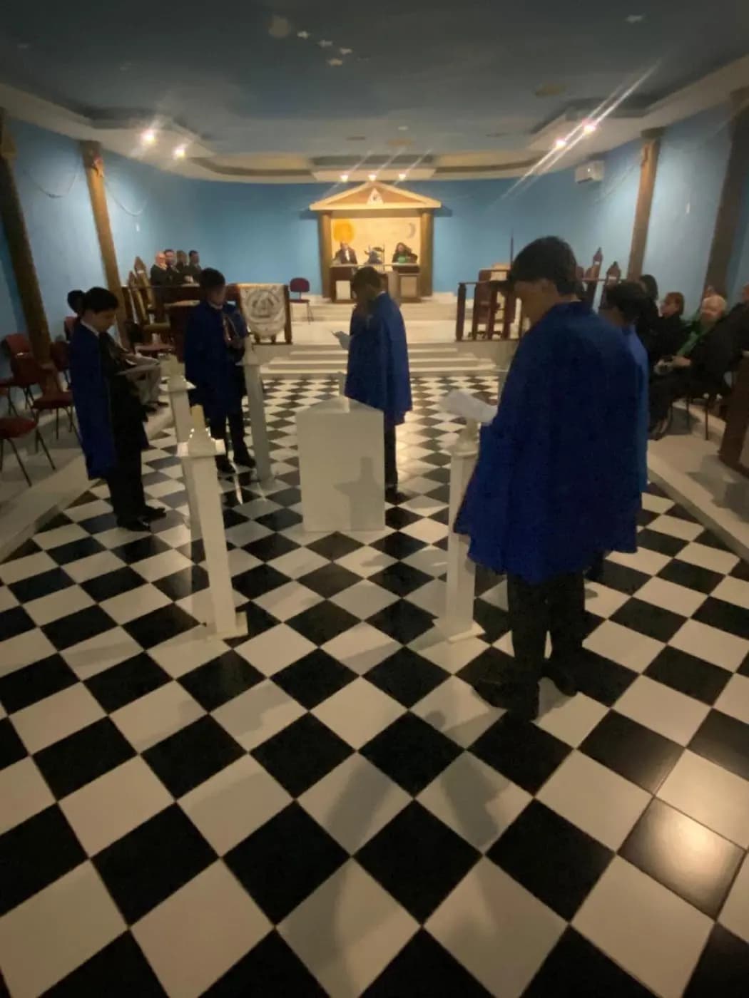 Registro fotográfico: SESSÃO DE POSSE DA NOVA DIRETORIA DO NÚCLEO ALFA UNIÃO NATALENSE N°42, DA AÇÃO PARAMAÇÔNICA JUVENIL DO GRANDE ORIENTE DO BRASIL.