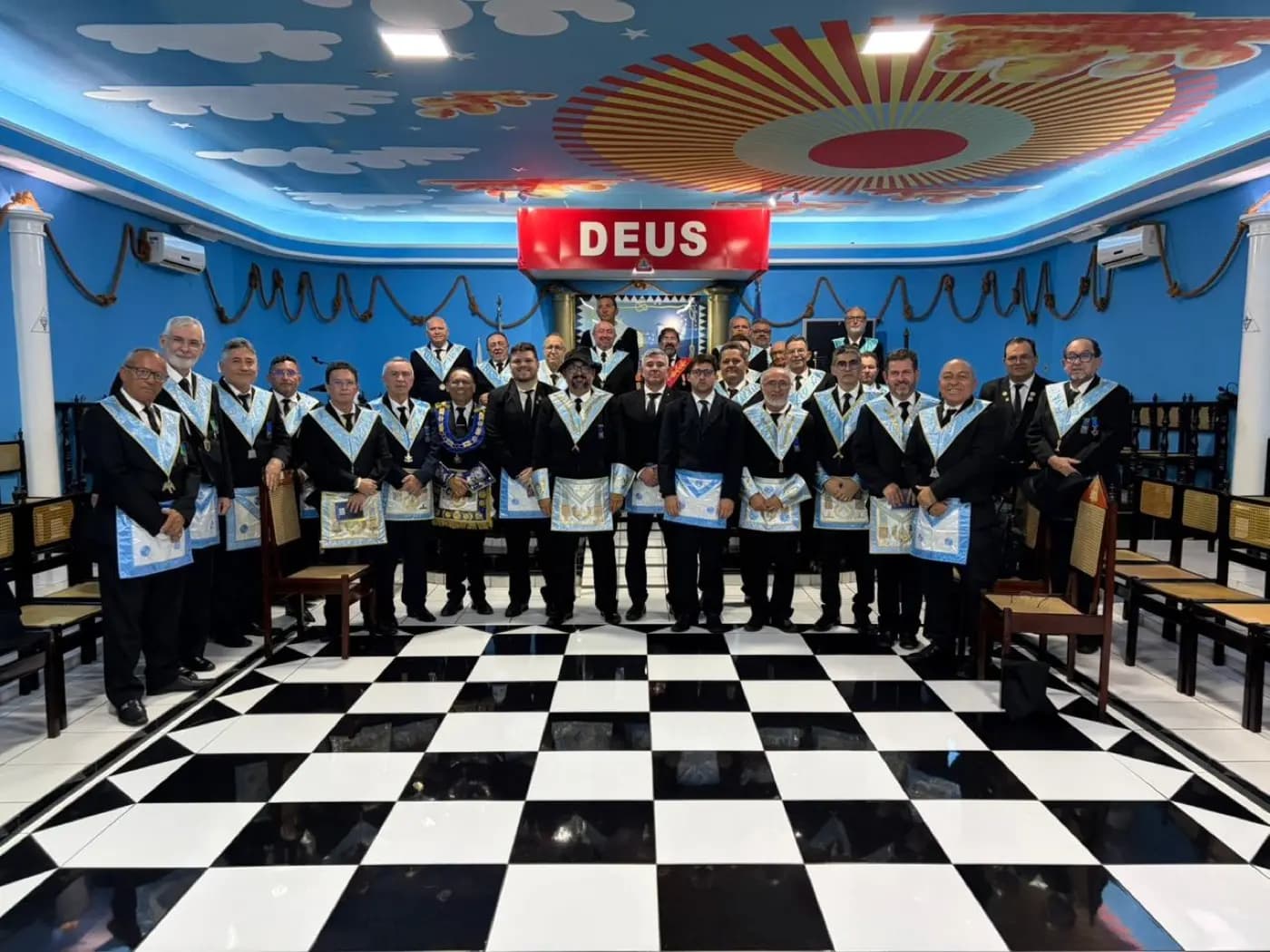 Registro fotográfico: LOJA MAÇÔNICA JERÔNIMO ROSADO N° 1994, ORIENTE DE MOSSORÓ/RN – SESSÃO MAGNA DE EXALTAÇÃO REALIZADA.