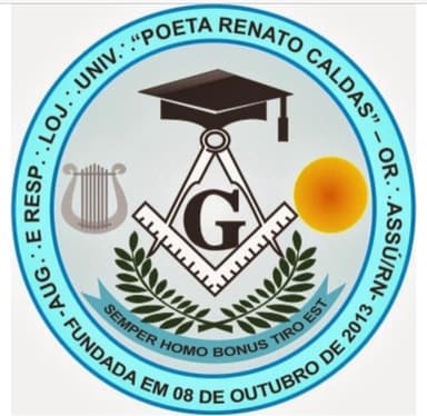 Estandarte da ARLS Universitária Poeta Renato Caldas nº 4307
