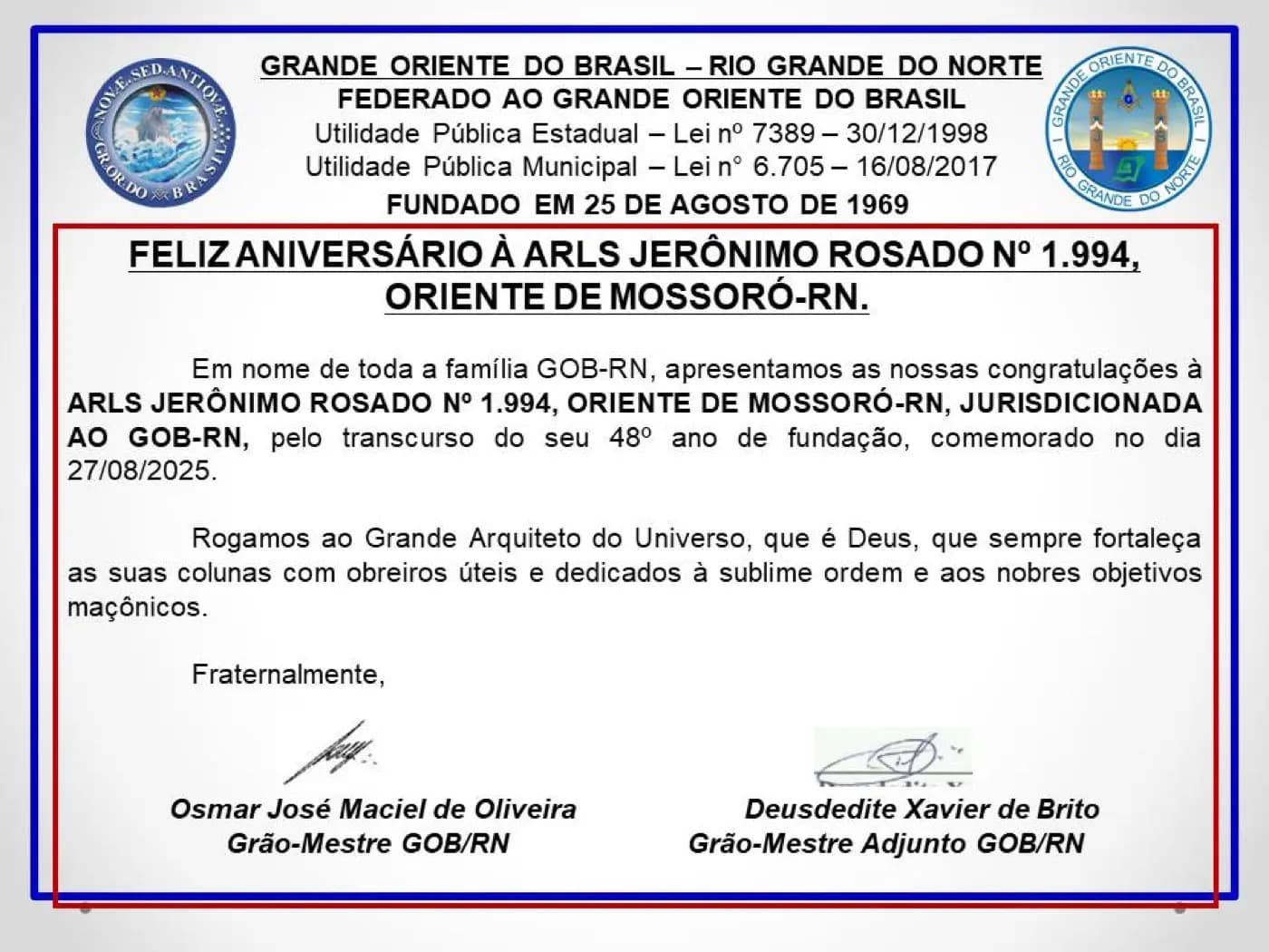 Registro fotográfico: FELIZ ANIVERSÁRIO